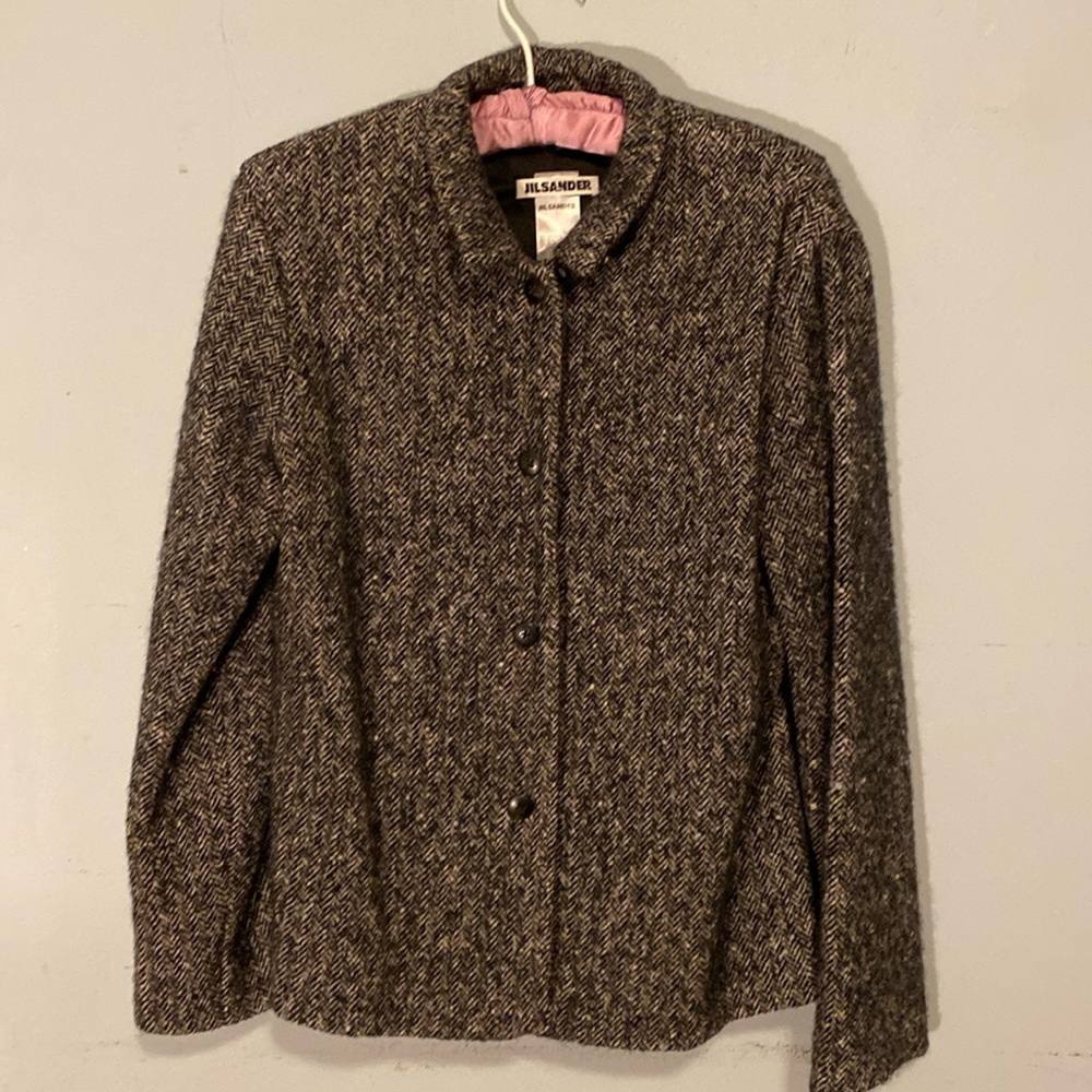 Jil Sander cashmere and wool suit. Made in Germany, size 38.